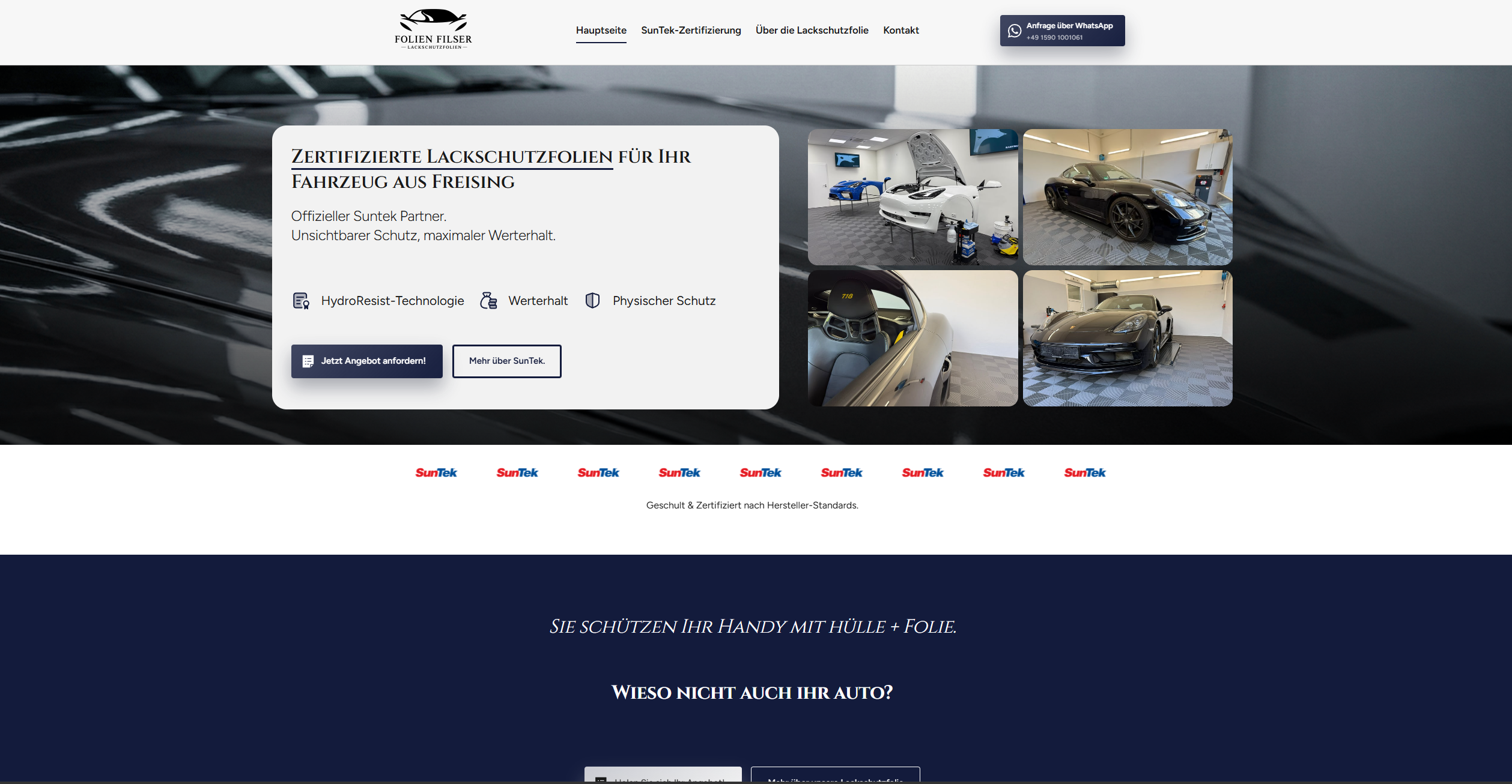 Folien Filser Website Ansicht 1